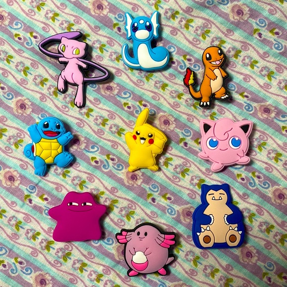 One left!! 🧡9 Piece First Generation Pokémon Crocs Charm Set - Picture 3 of 5